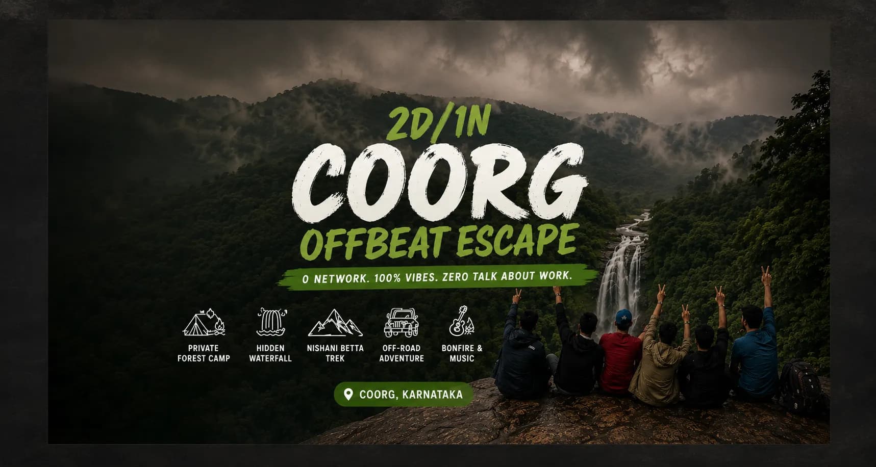 Coorg Offbeat Escape trip in Coorg, Karnataka by Gulaab Jamoon Experiences